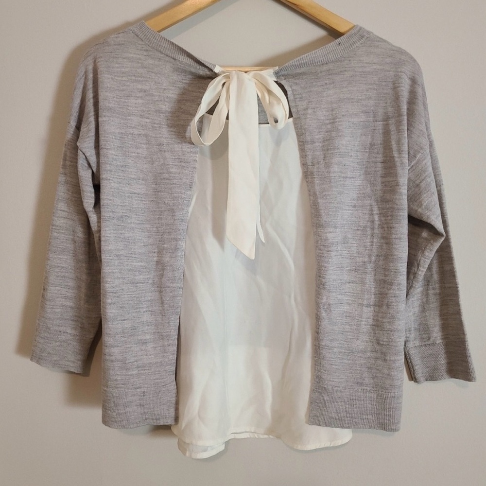 Club‎ Monaco wool silk tie back sweater - Picture 5 of 10